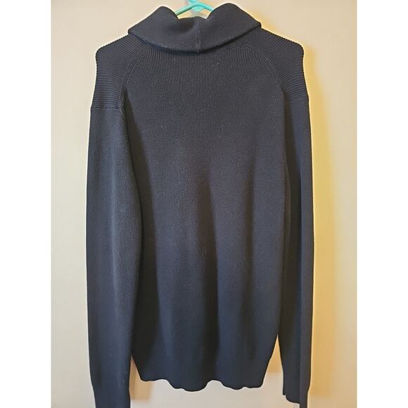 Michael kors‎ Men's Sweater Size Large Crop Collar Black - Picture 5 of 7